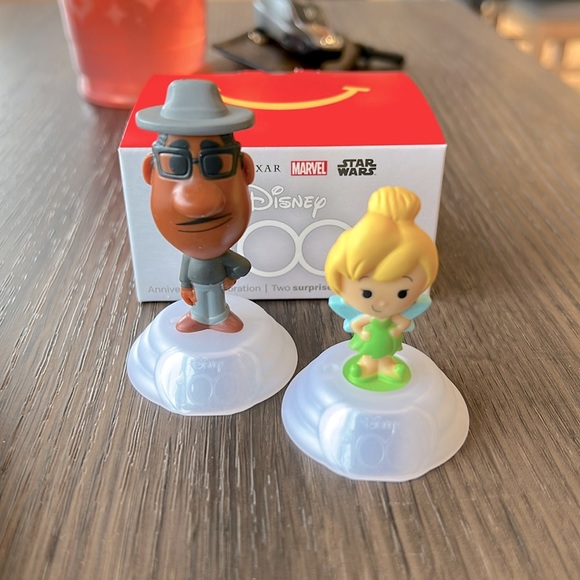 NEW McDonald’s Disney 100 Happy Meal Toy Tinkerbell & Joe Gardner Q2 - Picture 1 of 1